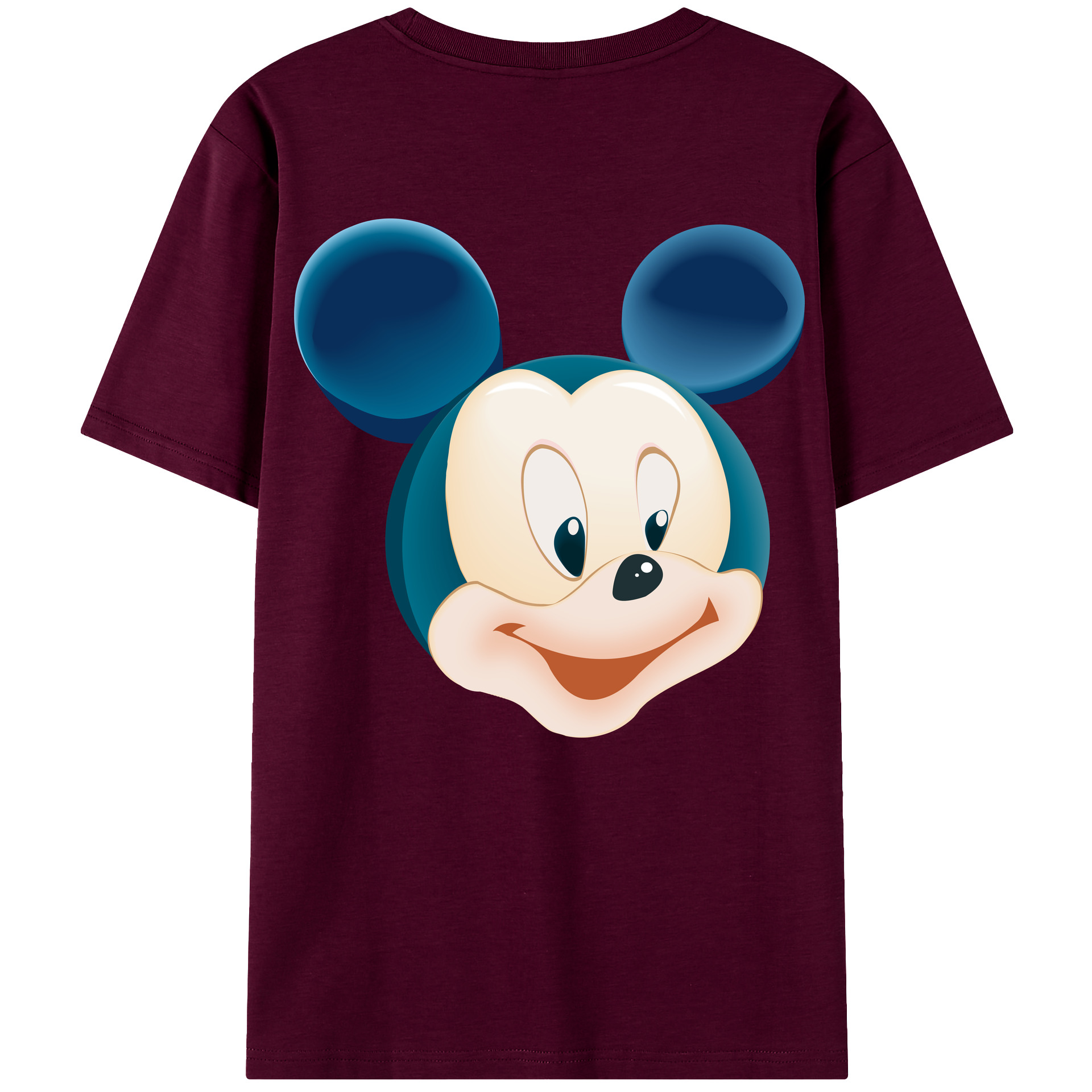 （画像用） ミッキーマウス Mickey Mouse レディース半袖Tシャツ(バックプリント)